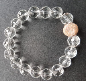Armkette Bergkristall, facettiert