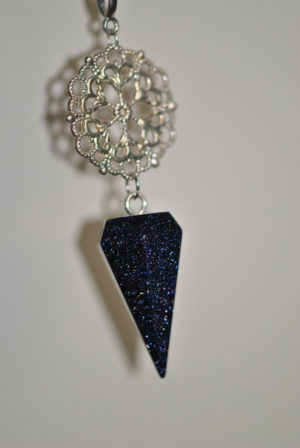 Pendel Goldfluss, blau