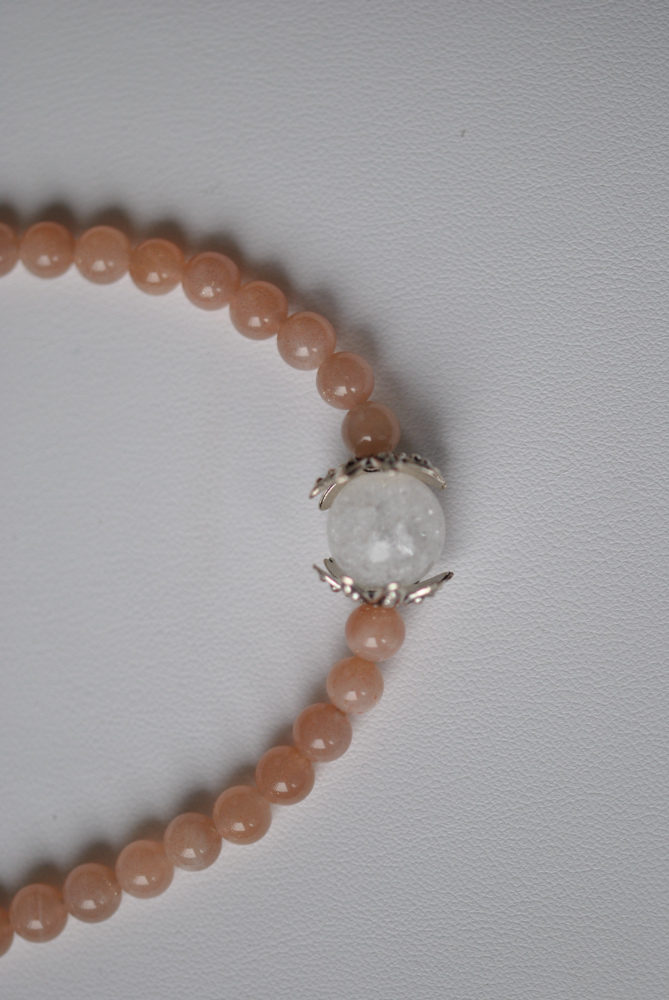 Sonnenstein und Bergkristall / Halskette – Bild 3