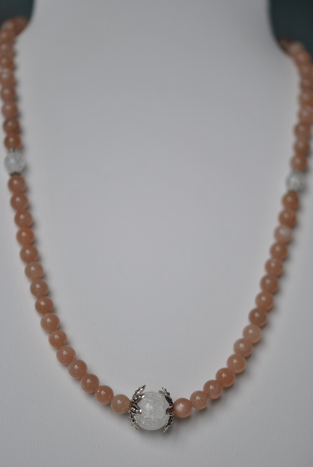 Sonnenstein und Bergkristall / Halskette – Bild 2